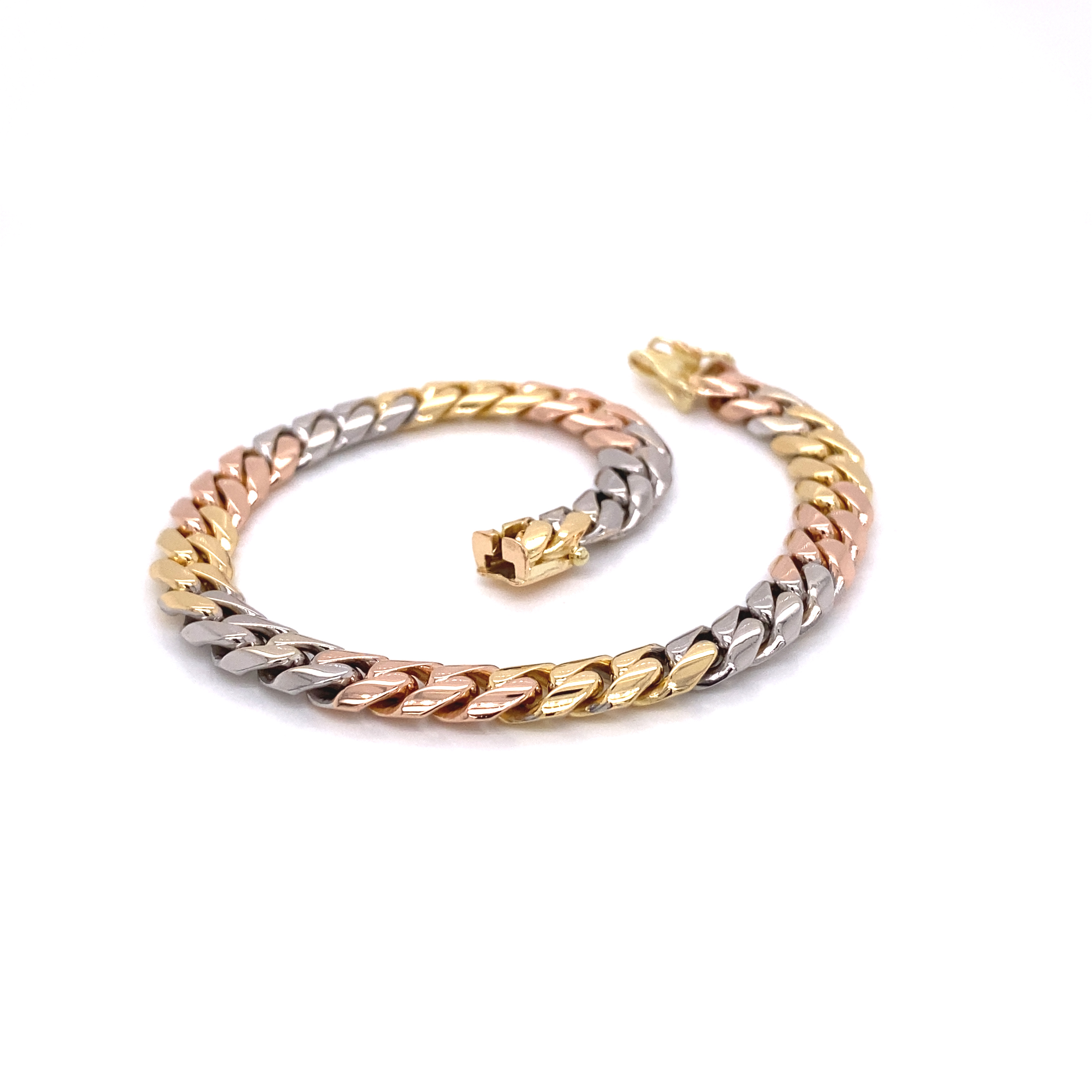 Tri-Color Rolling Band Bracelet – Marissa Collections