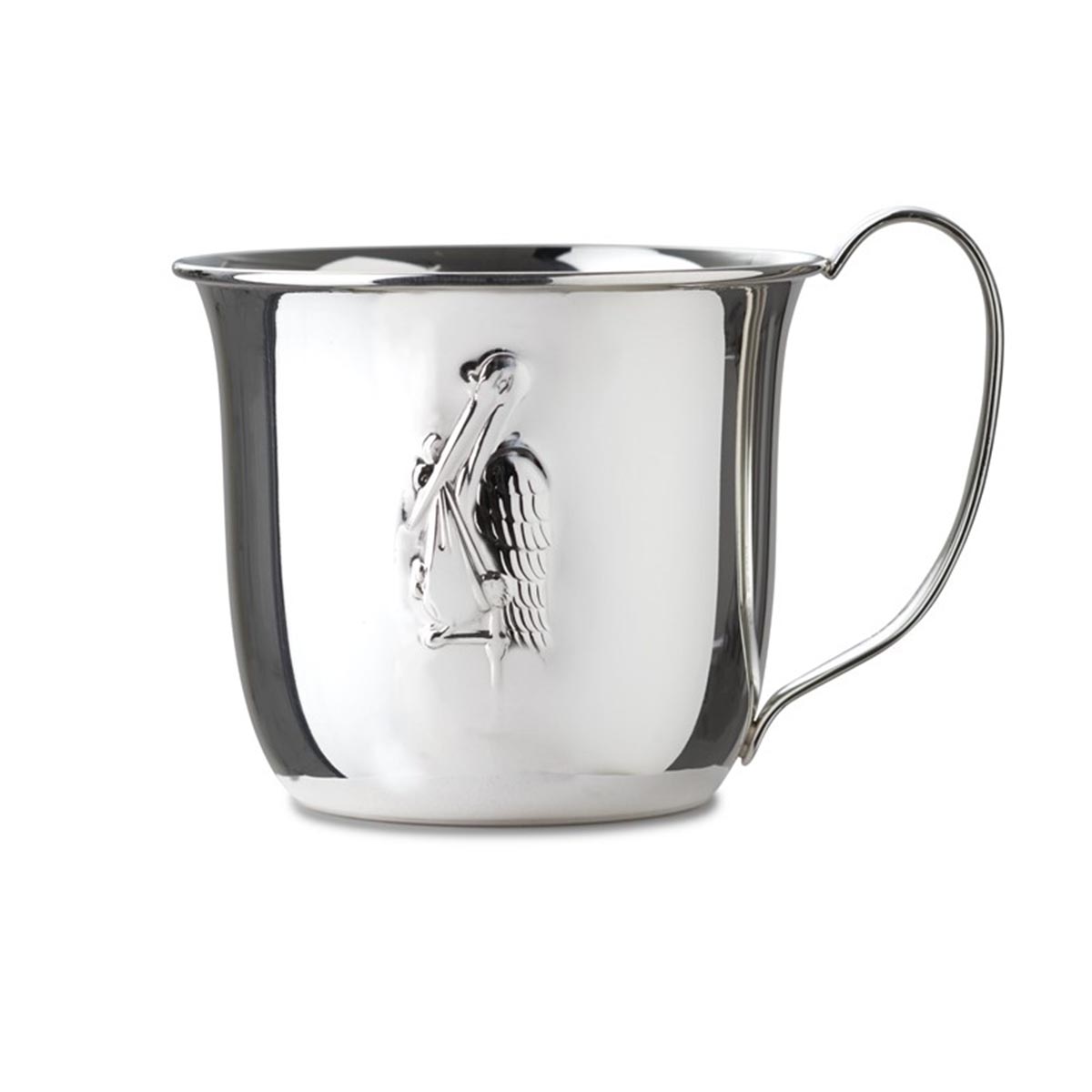 A classic and elegant children's cup in silver with a stork motive in 830 silver. A great gift for a baptism, name party, or birthday. Silver is antibacterial so the cup is especially suitable as a drinking cup for children. Engraving of the child's name and/or date can be made on the opposite side of the stork motive.

The item is dishwasher-safe.

Item no. 525708
Length / Height: 6cm