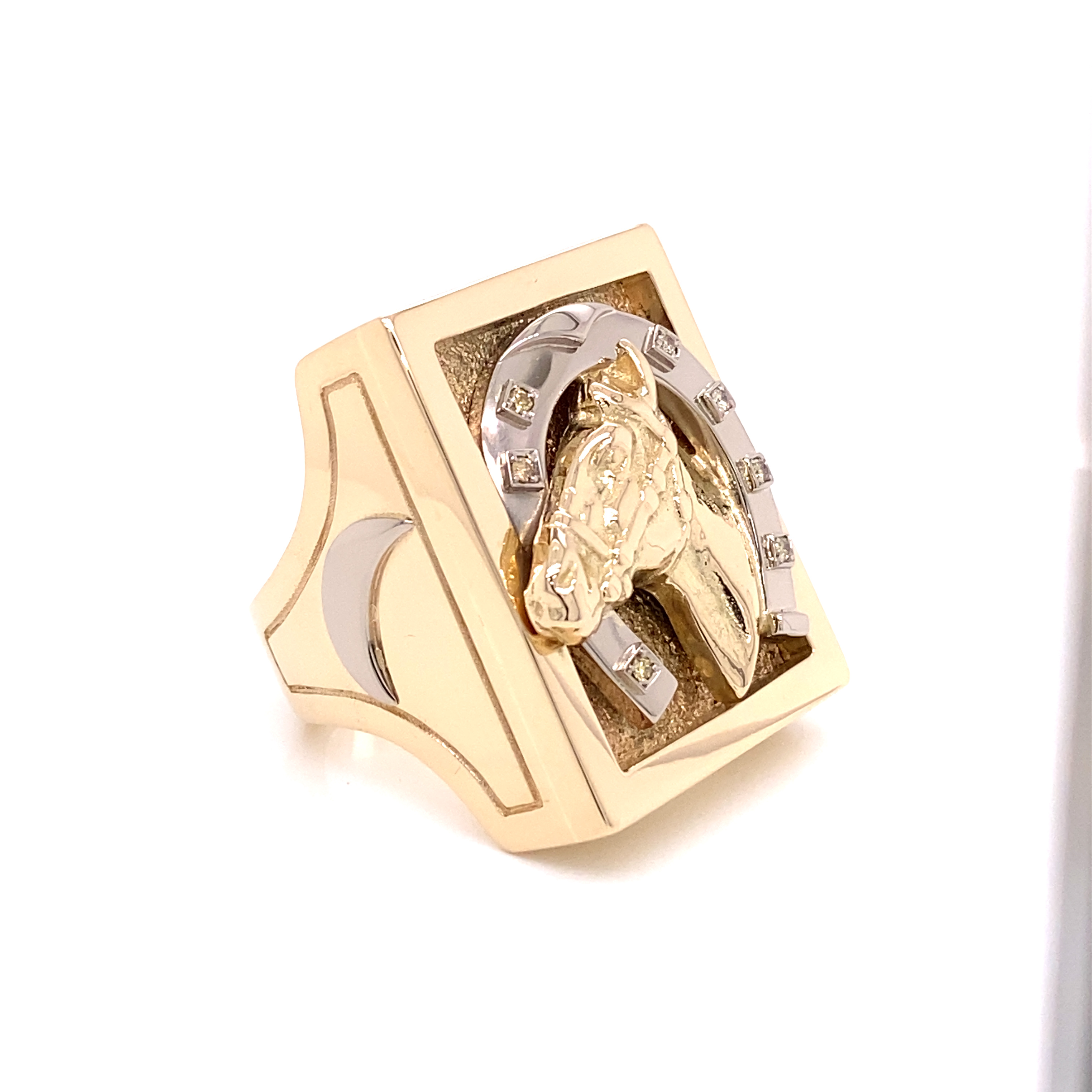 14K Handmande Horse Gold Ring